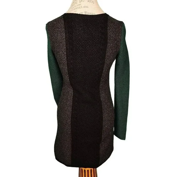 Theory Womens Jiya S Loryelle Wool Colorblock Sweater‎ Dress Small - Picture 2 of 5